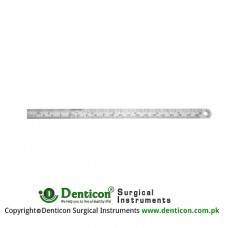 Ruler Graduated in mm and inches Stainless Steel, 22 cm - 8 3/4" Measuring Range 200 mm